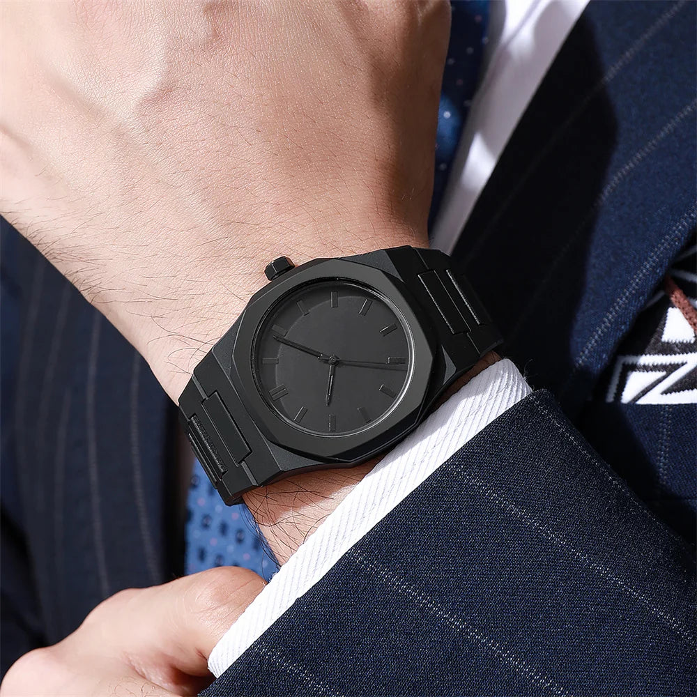 Novis™ Black Quartz Watch